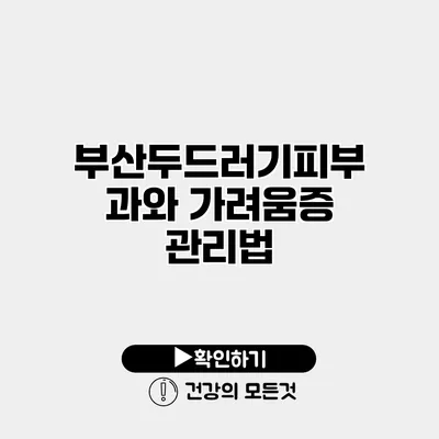 부산두드러기피부과와 가려움증 관리법